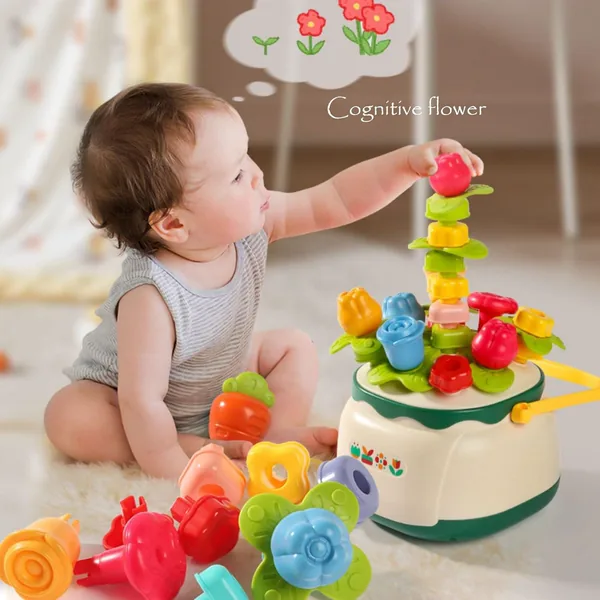Portable Flower Building Blocks Botanical Construction Stacking Toy image 4