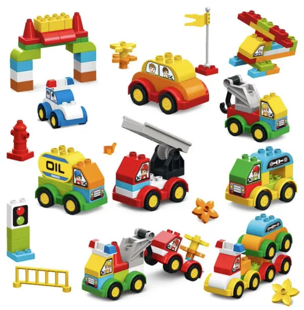 2024 140pcs Educational Big Building Blocks Car Kit image 1
